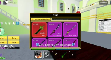 Conta Blox Fruits com Dark blade e 2x maestria