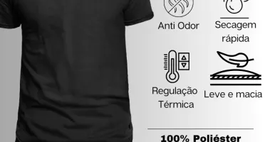 Camiseta Dry Fit Lisa - Preto, Rosa, Verde e Vermelho