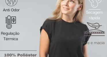 Camiseta Dry Fit Lisa - Preto, Rosa, Verde e Vermelho