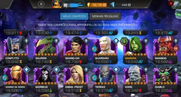Conta Marvel Torneio de Campeões
