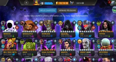 Conta Marvel Torneio de Campeões