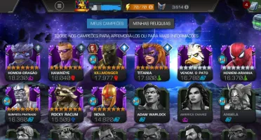 Conta Marvel Torneio de Campeões