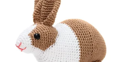 Coelho holandês fofo em amigurumi