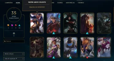 Conta League of legends de uso pessoal que não jogo mais