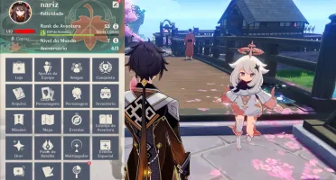 Conta NA AR 53 com Zhongli c1, kazuha, raiden, hutao, e mais