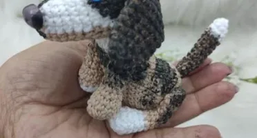Mini Pet Salsicha - Amigurumi De Crochê