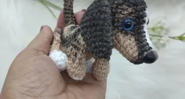 Mini Pet Salsicha - Amigurumi De Crochê