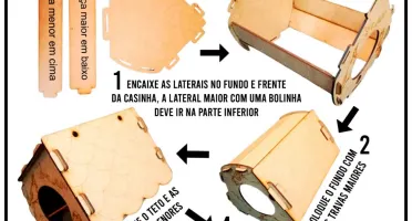 Casinha para Calopsita, Periquito e Agapornis - Flap Pet