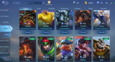 CONTA MOBILE LEGENDS - EPIC E COLLECTOR