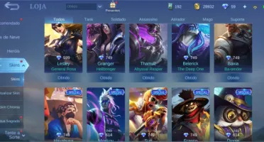 CONTA MOBILE LEGENDS - EPIC E COLLECTOR