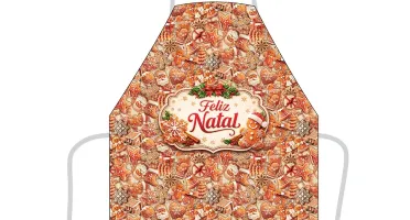 Avental de Cozinha 80x60cm - Vila e Natal