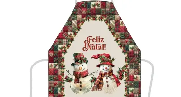 Avental de Cozinha 80x60cm - Vila e Natal