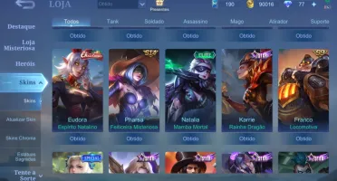 Conta mobile Legends