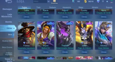 Conta mobile Legends