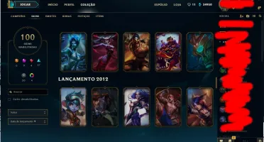 Conta League Of Legends 118 champs - 100 skins - 34.950 EA