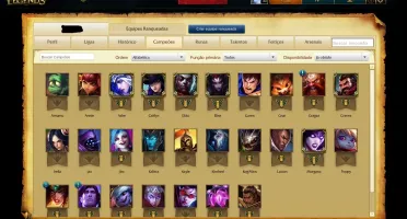 Vendo Conta lol Unranked/27 campeões