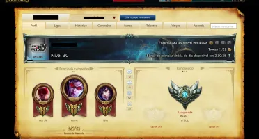 Conta League Of Legends Prata 1