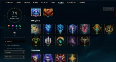 Conta League of Legends Platina 2 - 63 campeões / 24 Skins