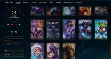 Conta League of Legends Platina 2 - 63 campeões / 24 Skins
