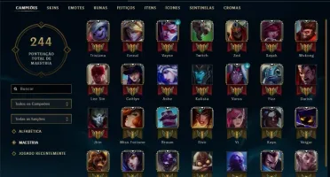 Conta League of Legends Platina 2 - 63 campeões / 24 Skins