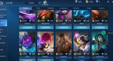 conta mobile legends top