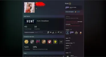 CONTA STEAM LVL 37 COM 100 JOGOS