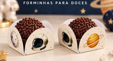 Forminhas para Doces Astronauta - Kits 50, 100 ou 150