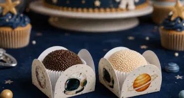 Forminhas para Doces Astronauta - Kits 50, 100 ou 150