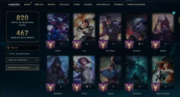 Platina 3 com TODOS os Champs e 243 Skins ( MAIN ADC )