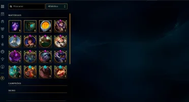 Conta Unranked com Skin Rammus Rei, Kayle Juíza e muito mais