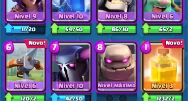 Conta Clash Royale lv 12 60% pro 13, 5400+ trofeis