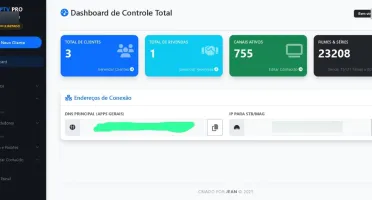 Painel Gerenciador de Clientes