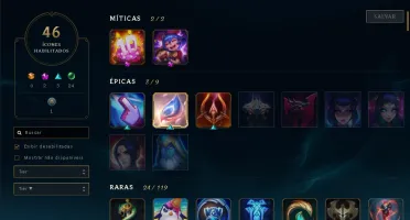 Conta League of Legends LEVEL 59 HONRA 3 6 SKINS (M7 YASUO)