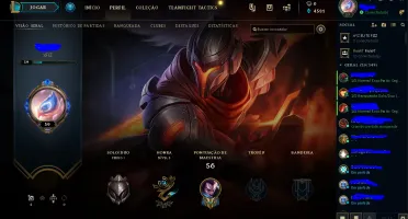 Conta League of Legends LEVEL 59 HONRA 3 6 SKINS (M7 YASUO)