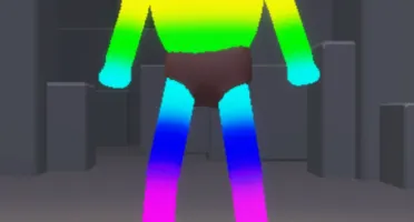 Conta de Roblox com skin colorida
