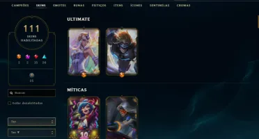 CONTA LOL- LVL 214 - 132 Champions - 111 Skins - FULL ACESSO