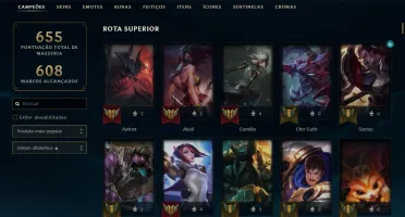 Conta ouro lol 230+ skins