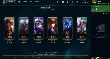 CONTA PLAT 1 LOL SMURF