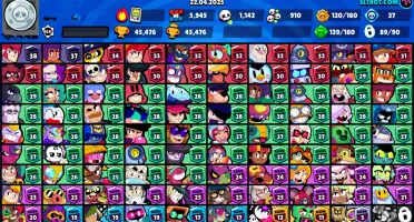 45,5KTROFÉUS 90/90 BRAWL 139GADGETS+120STAR POWERS+187SKINS
