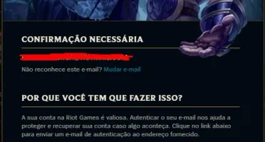 Conta smurf - Platina 4 - Email não confirmado