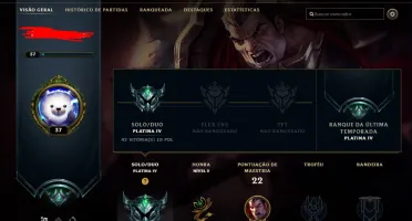 Conta smurf - Platina 4 - Email não confirmado
