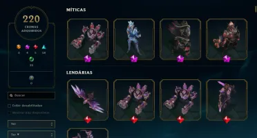 Conta Mestre Split 1 544 Skins League Of Legends