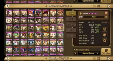 Summoners War Global com Giana Seara Leah Laika Oliver Trito