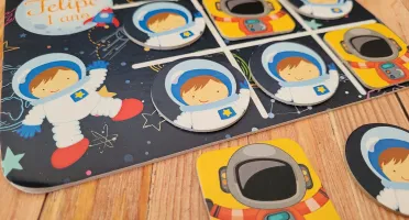 Jogo da Velha Astronauta Cartonado 19 x 14 cm