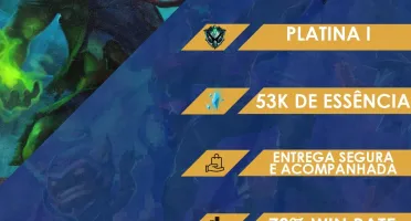 CONTA LOL - PLAT 1 (53K E.A / 78% WR / EMAIL VERIFICADO)