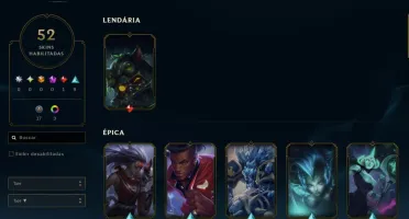 Conta League of Legends Full Acesso - 119 Champs e 52 Skins