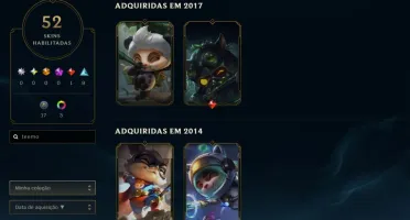 Conta League of Legends Full Acesso - 119 Champs e 52 Skins