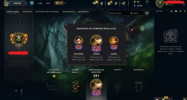 Conta League of Legends Full Acesso - 119 Champs e 52 Skins