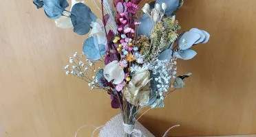 Mini Buque Flores Secas para vaso de 15cm