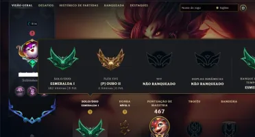 Esmeralda 1 com TODOS os Champs e 60 Skins ( TOP / ADC )